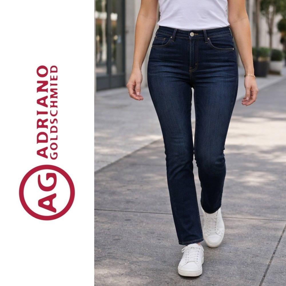 NWT,‎ AG Adriano Goldschmied, The James Slim Straight Dark Wash Jeans Size 16